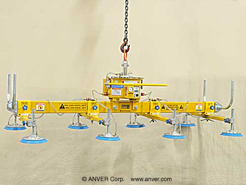 ANVER Eight Pad Self-Powered Mechanical Vacuum Lifter Model# M400M8-110-4/44